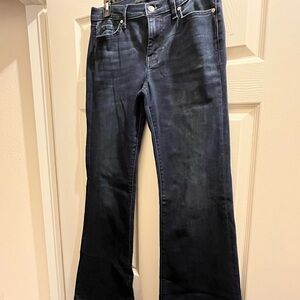 7 For All Mankind Women's Dark Indigo Flare Jeans Size 30